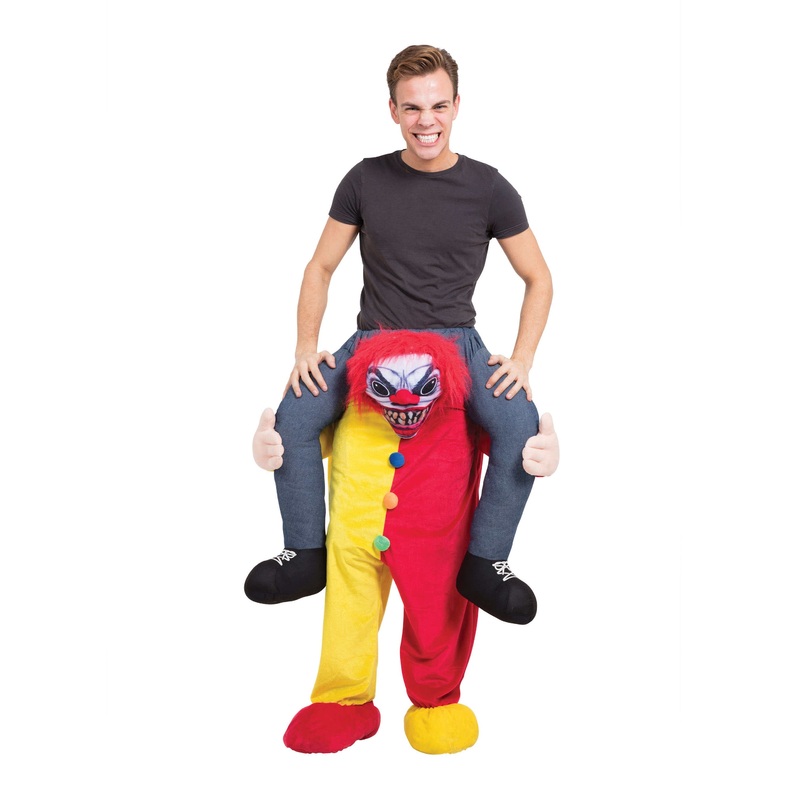 Circus clown of death piggyback costume