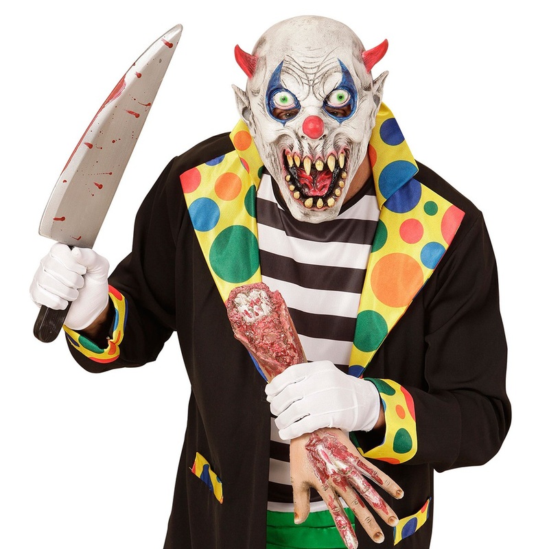 Devil clown Micha children's latex mask