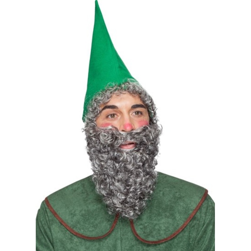 Gray dwarf beard and wig