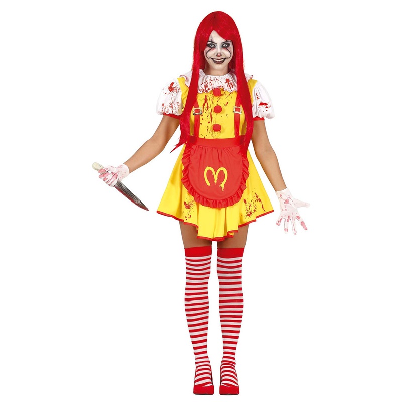 Horror burger clown women's costume 38-40