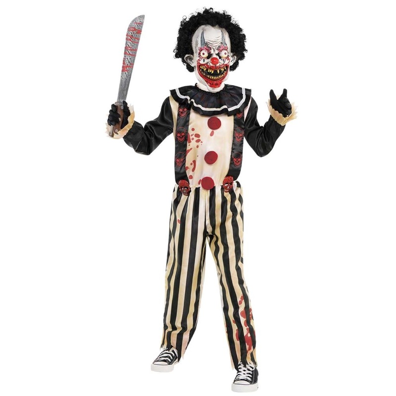 Horror slasher clown boy costume