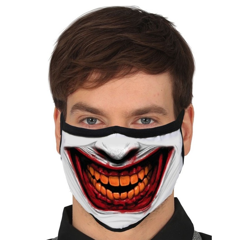 Mouth nose mask horror clown