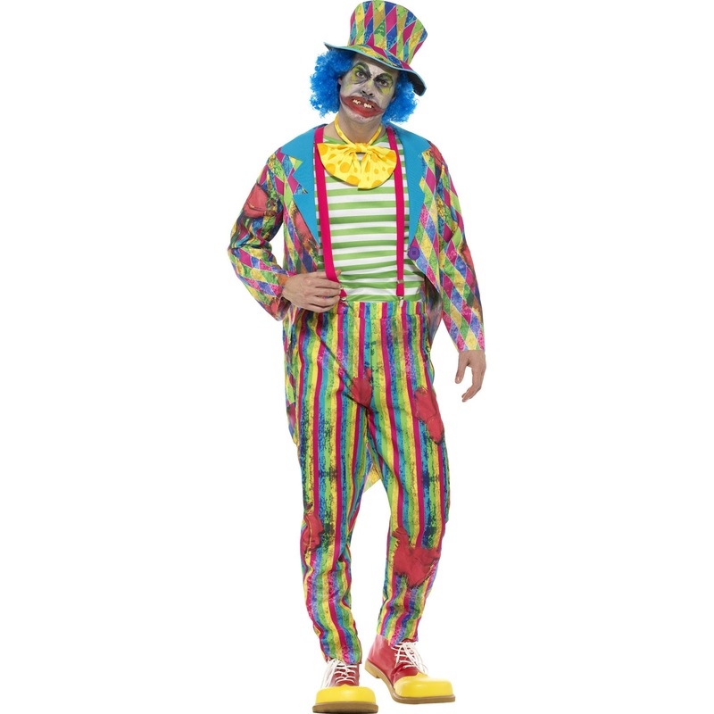 Olaf the horror circus clown men's costume M