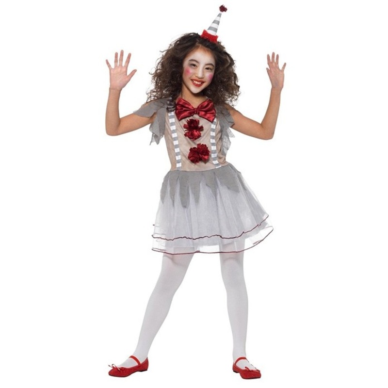 Shabby chic girl clown costume S