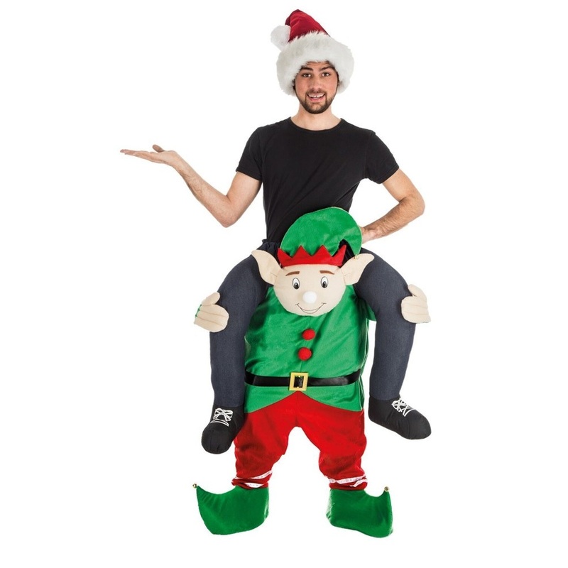 Wigbert Christmas elf piggyback costume