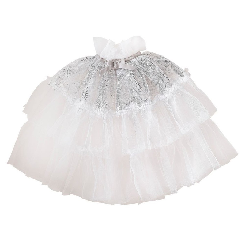 Winter fairy princess cape white deluxe