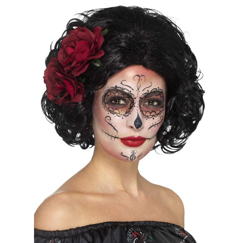 Beautiful day of the dead wig for ladies