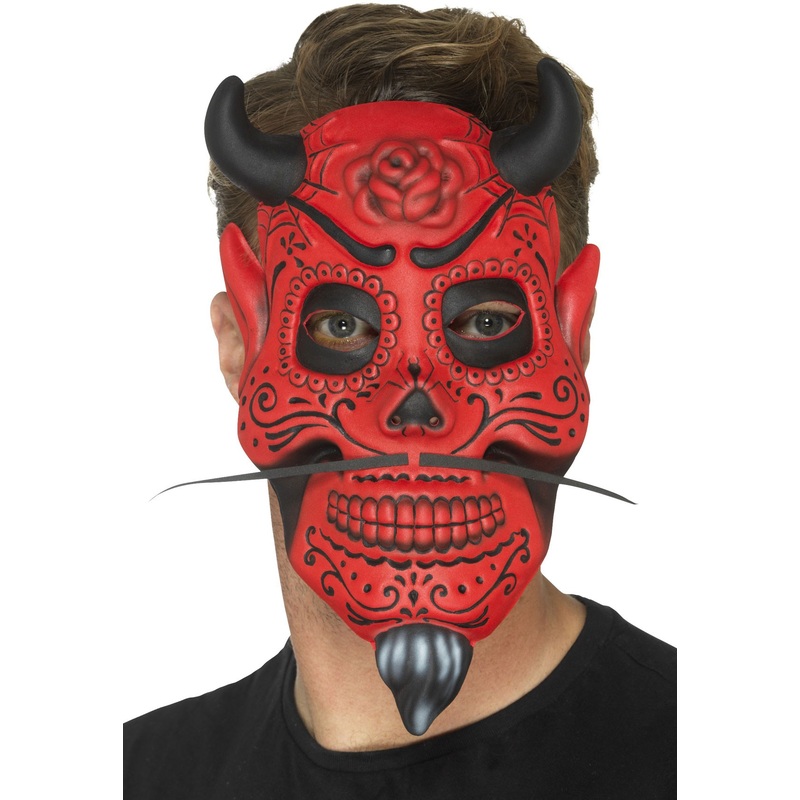 Day of the dead devil mask