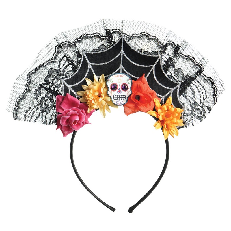 Day of the dead spider headdress
