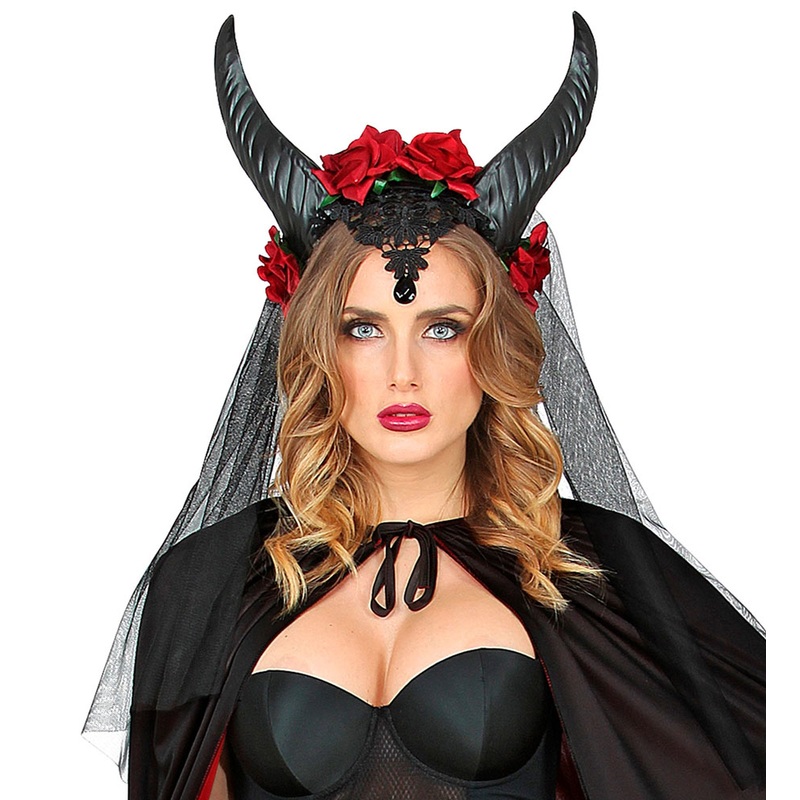 Demons bride horns with veil
