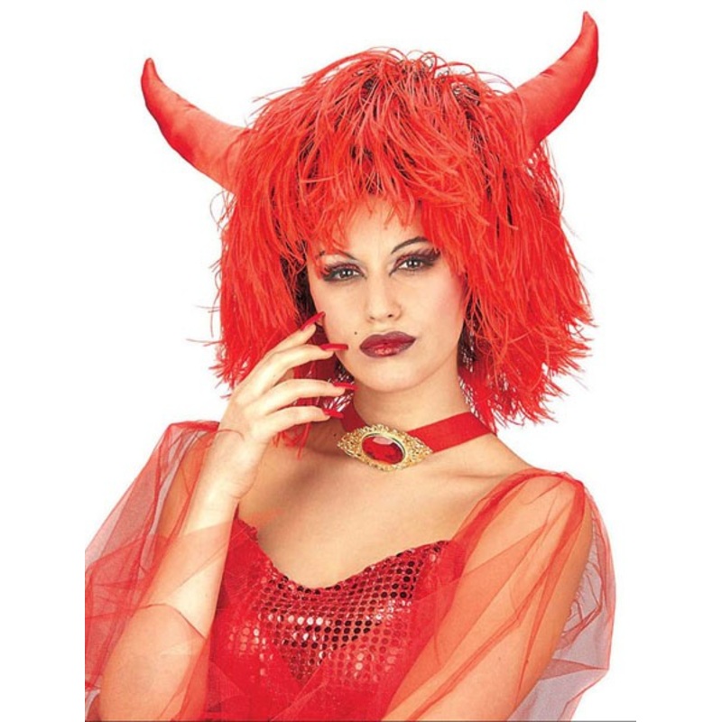 Devil wig women Devil she-devil red