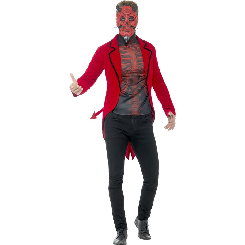Devilish day of the dead senor men's costume M