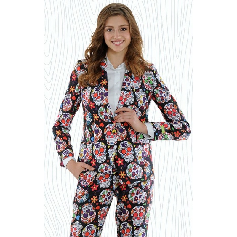 Flower Power Skull women suit 36