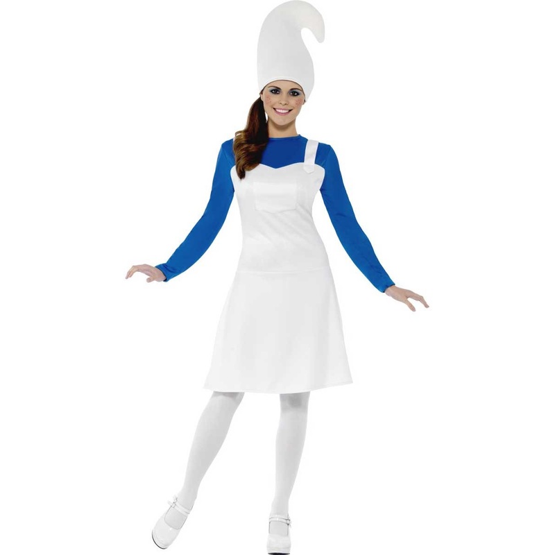 Garden gnome ladies costume blue S