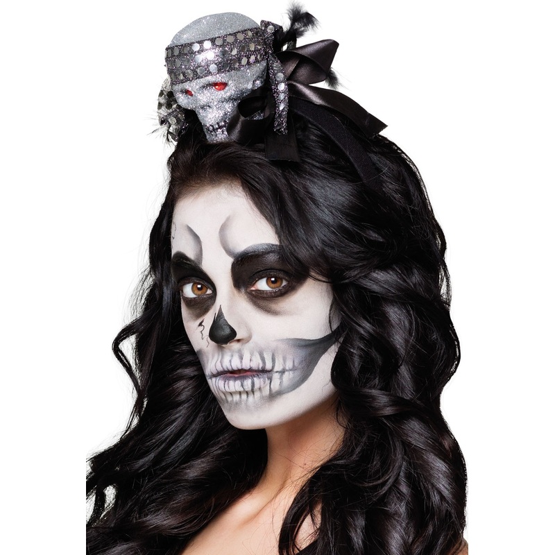 Glitter skull headband