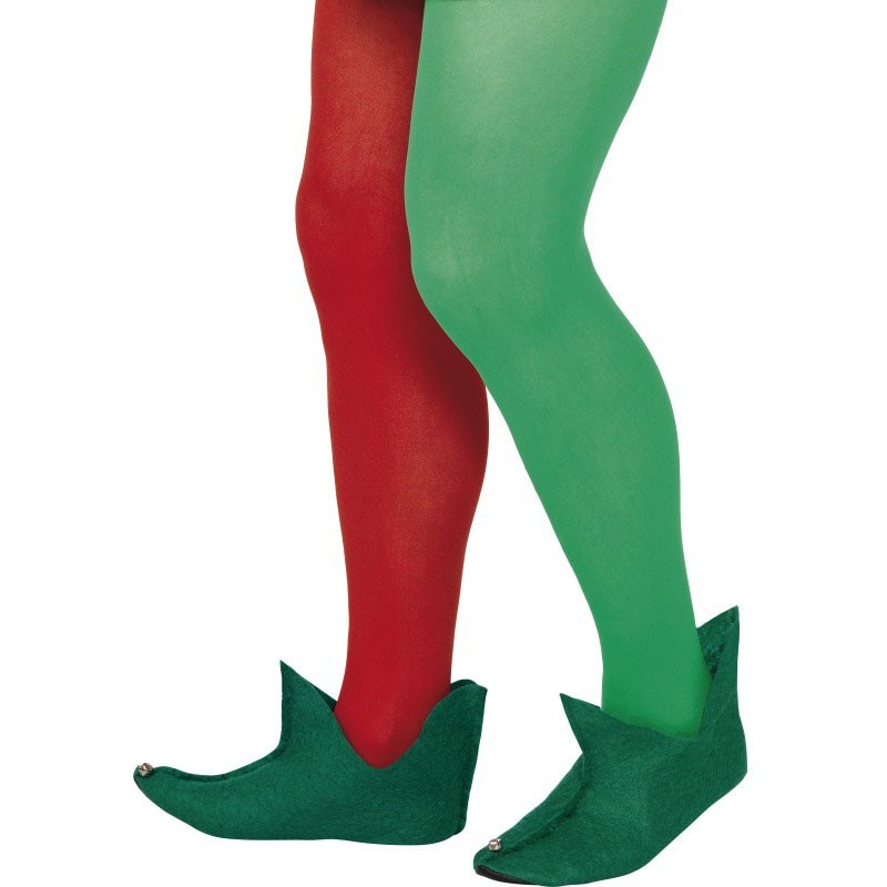 Green Elf Shoes with Bells