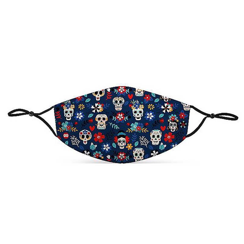 Mouth nose mask day of the dead for children