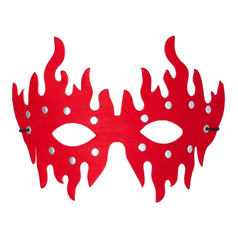 Red rivet mask in flame optics