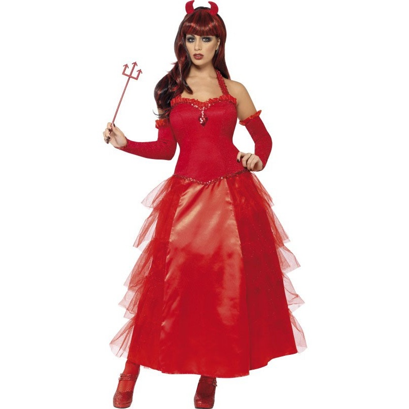Sexy Hollenfrstin Helena ball gown red S