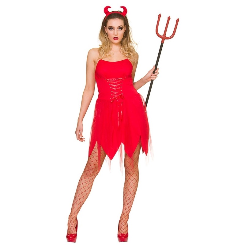 Sexy red devil costume for women XS
