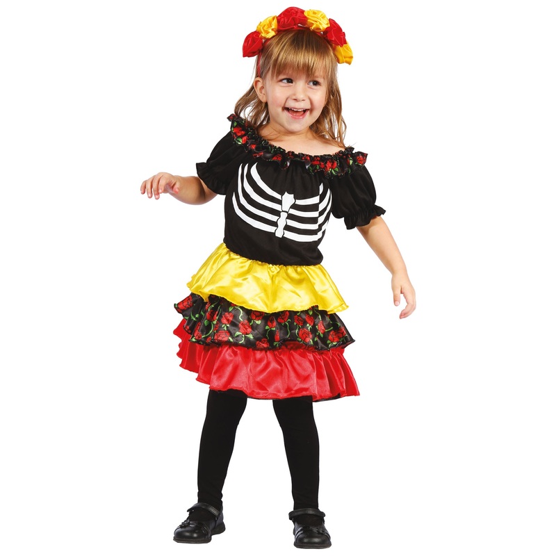 Sweet Dia De Muertos child costume