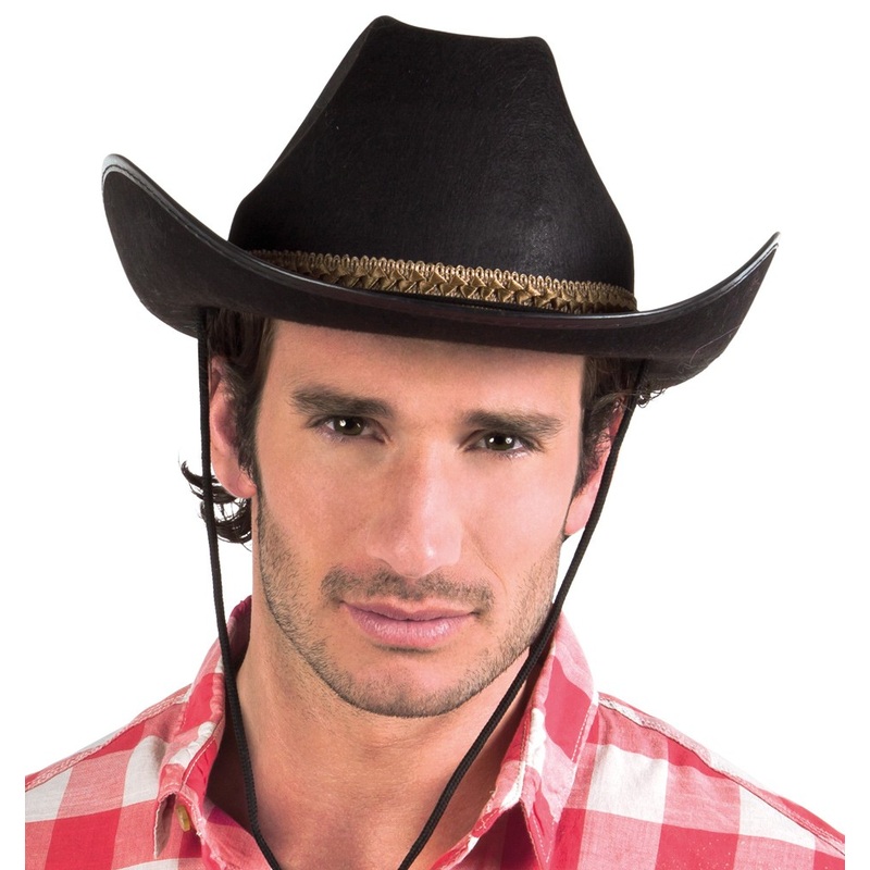 Black rodeo western hat unisex