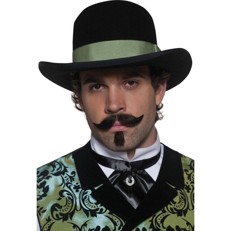 Black wild west melon hat