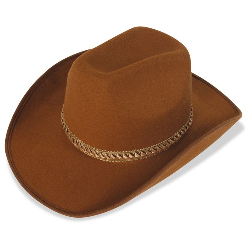 Brown country cowboy hat