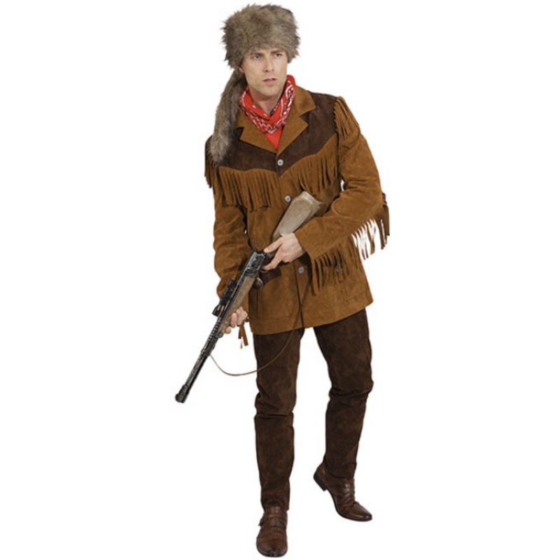 Brown western fringed jacket Tarik 46-48