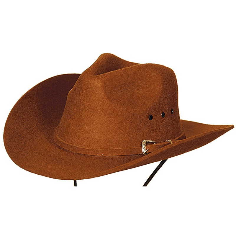 Classic brown cowboy hat