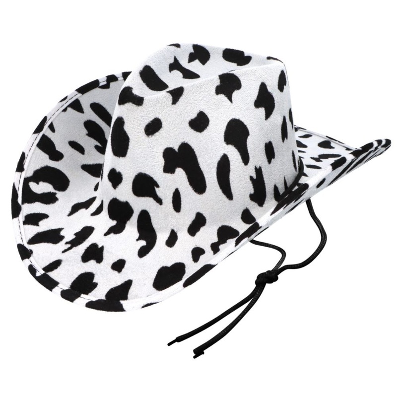 cow spot cowboy hat for adults
