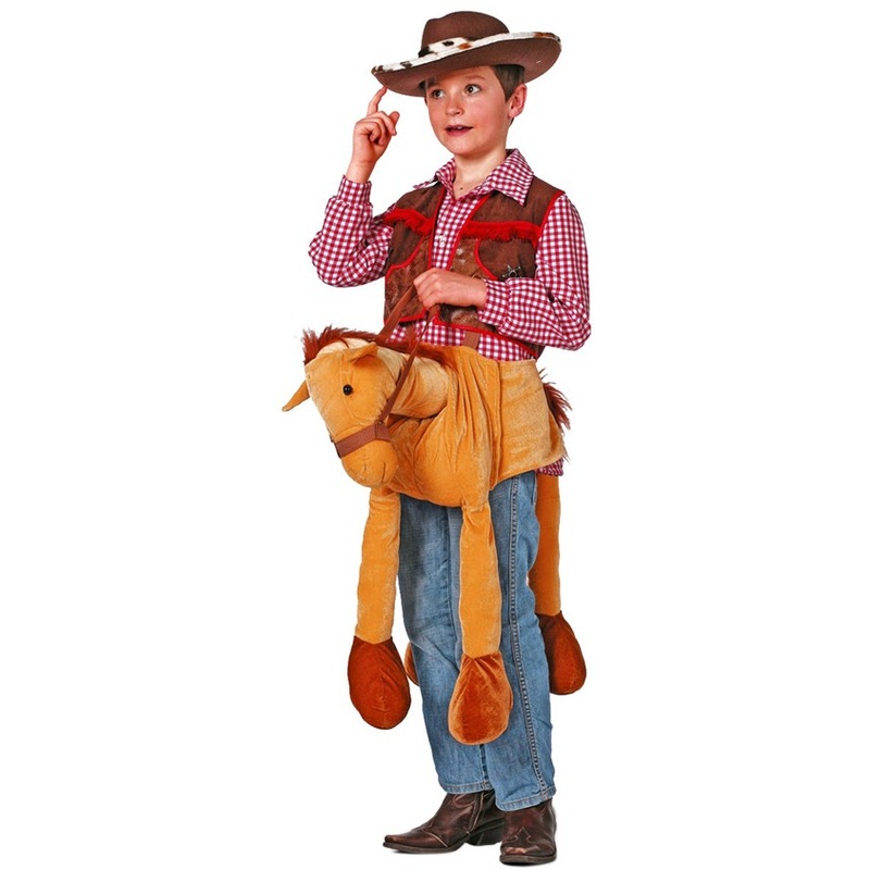 Cowboy plush horse for kids