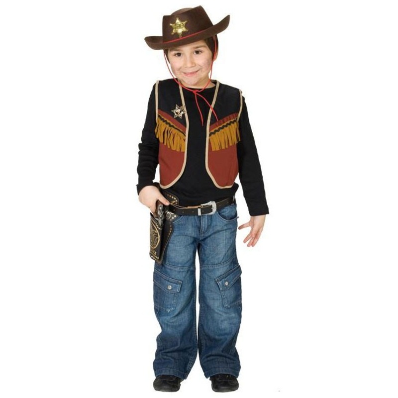 Cowboy sheriff vest for kids 116