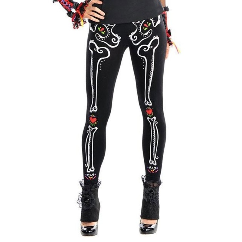 Day of the Dead Leggings Corazon for women