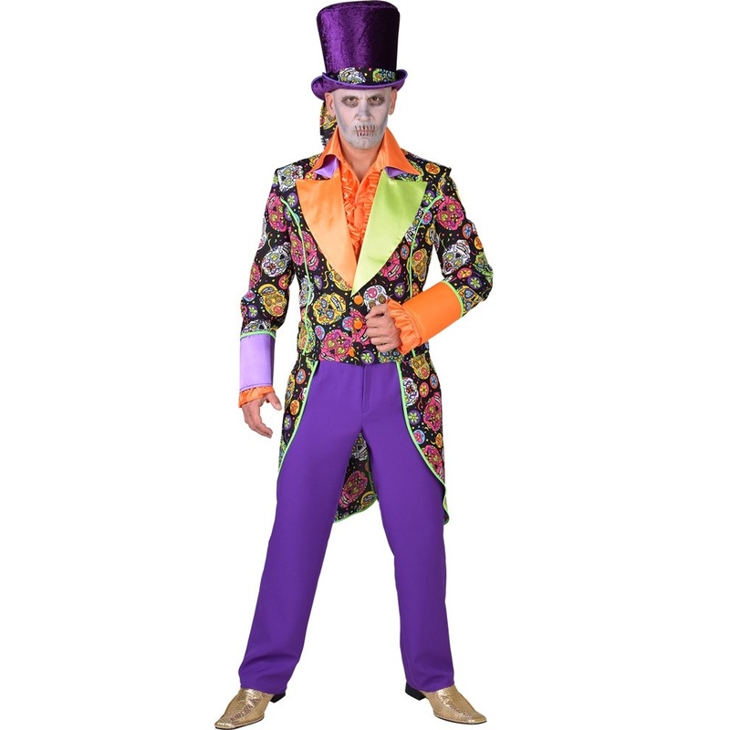 Day of the dead men's tailcoat XS