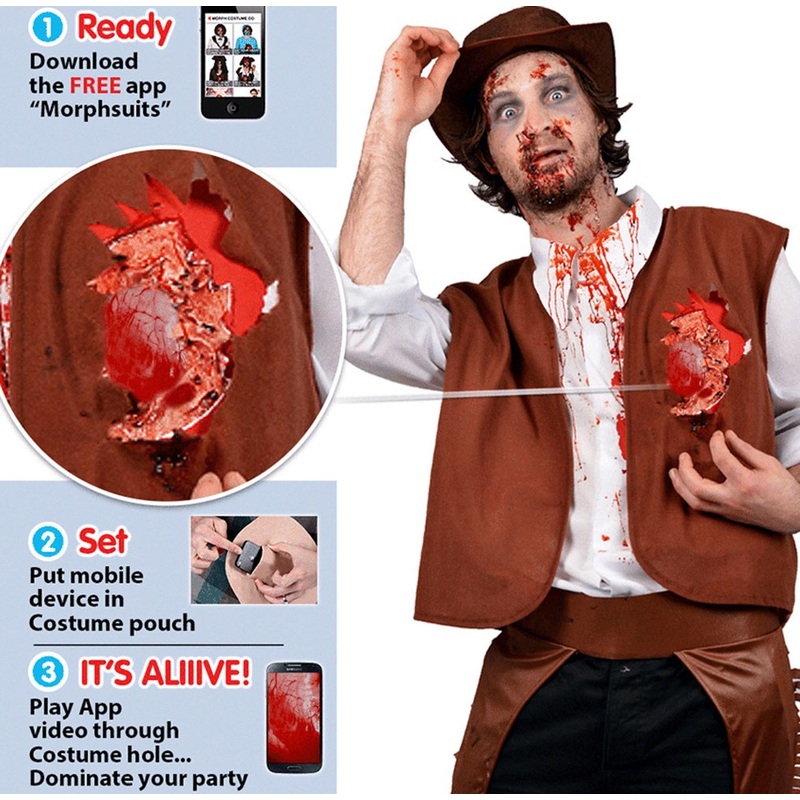 Digital shirt with a beating heart L