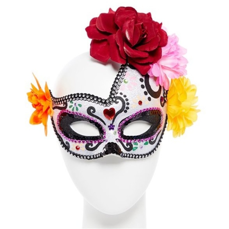 Elegant day of the dead mask