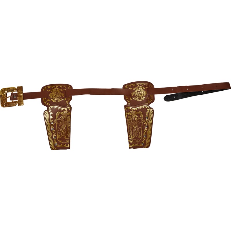 Joe Western Belt With Ornate Pistol Holders