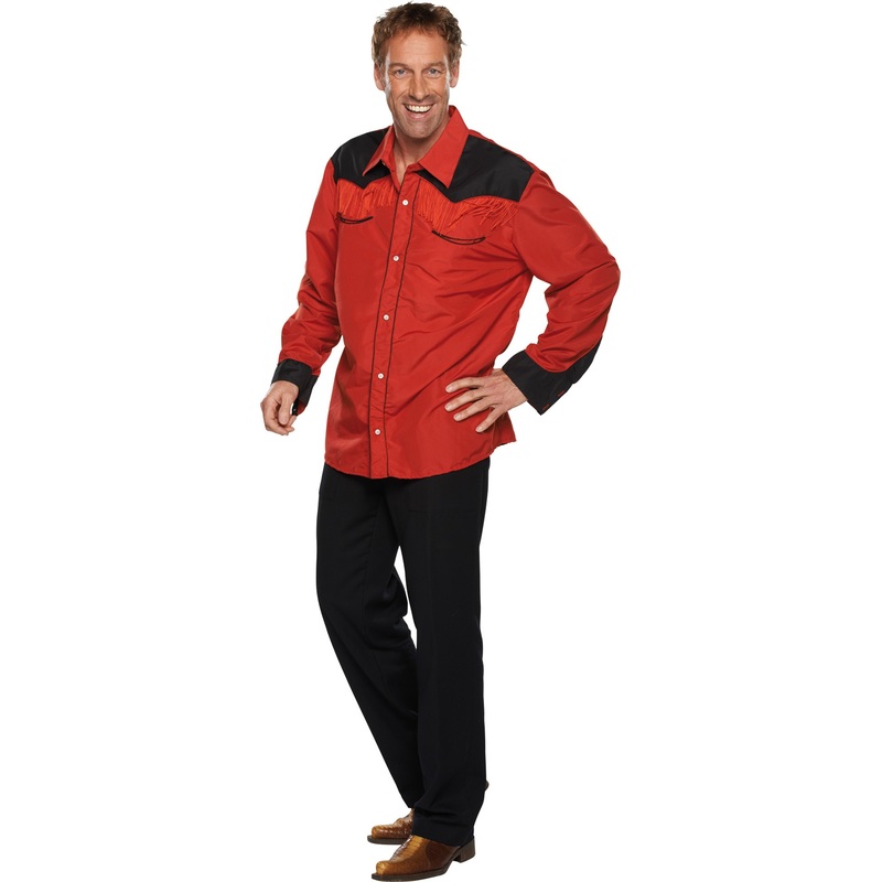 Line dance country shirt red 50