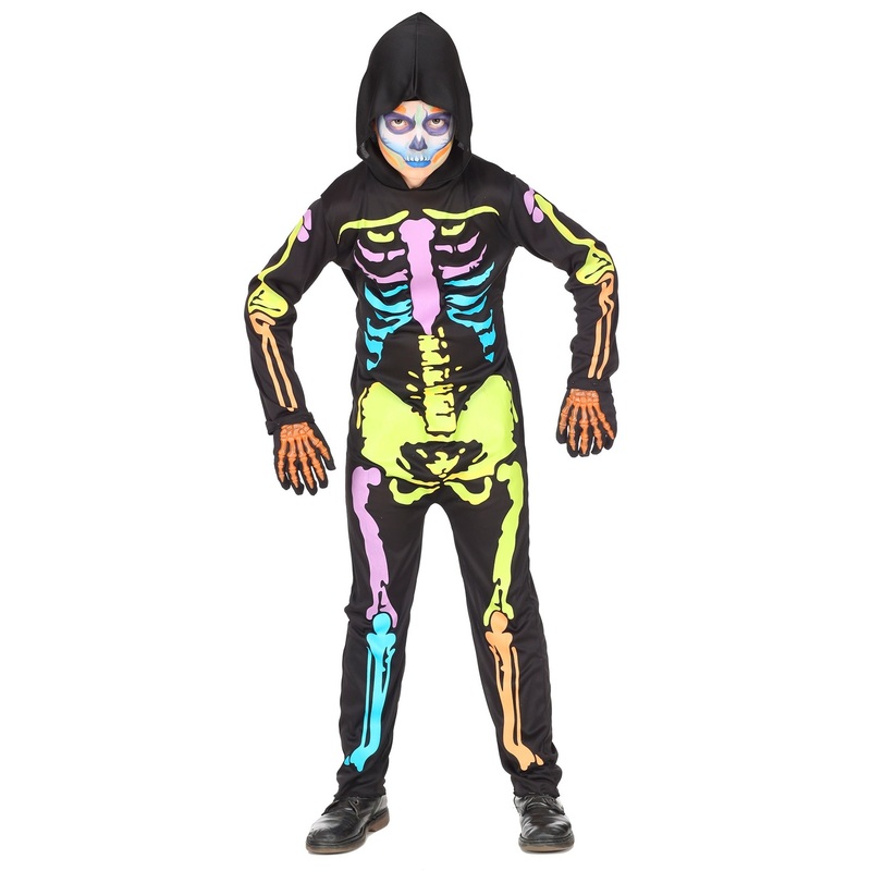 Neon Skeleton Costume for Children 104