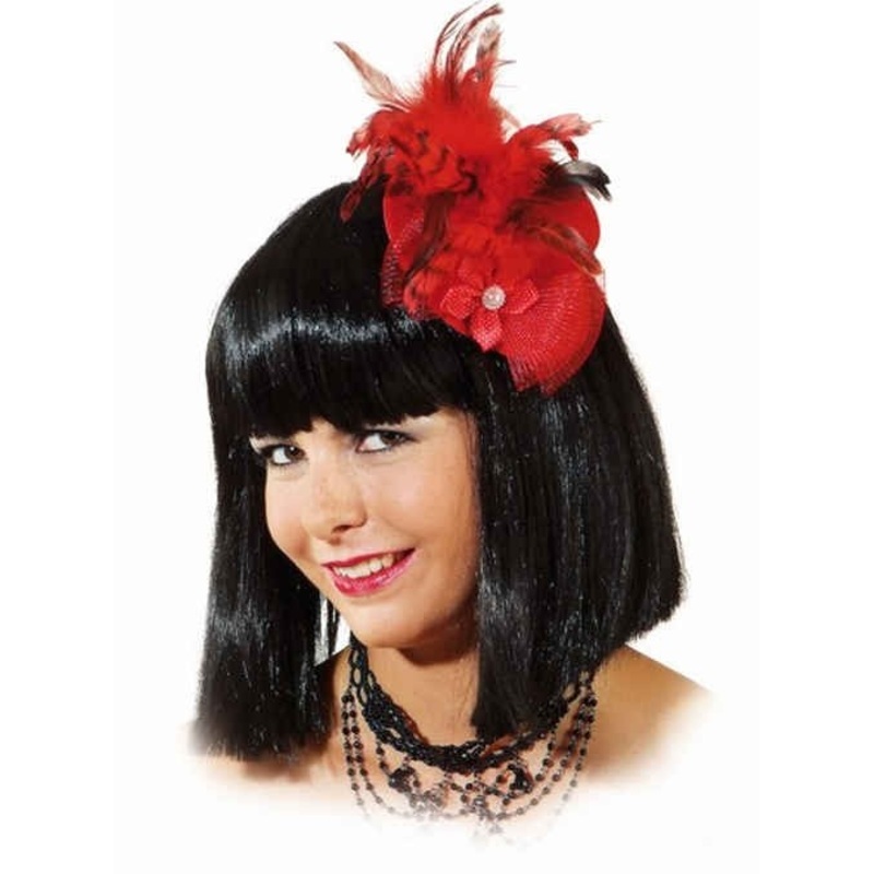 Red mini hat Leandra