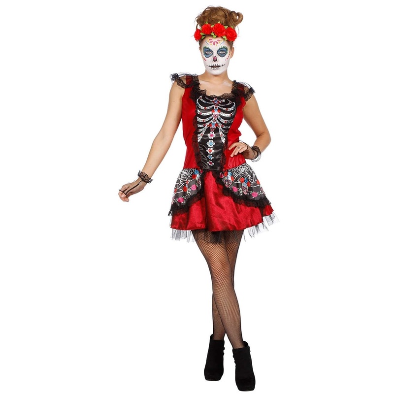 Sexy day of the dead queen costume 36