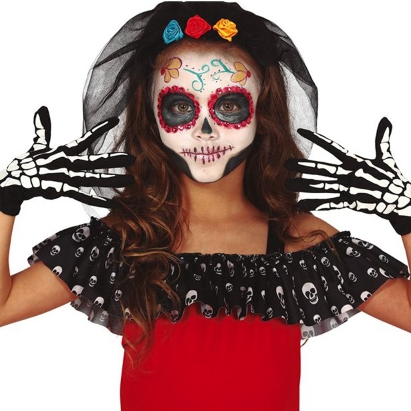 Skeleton gloves child size