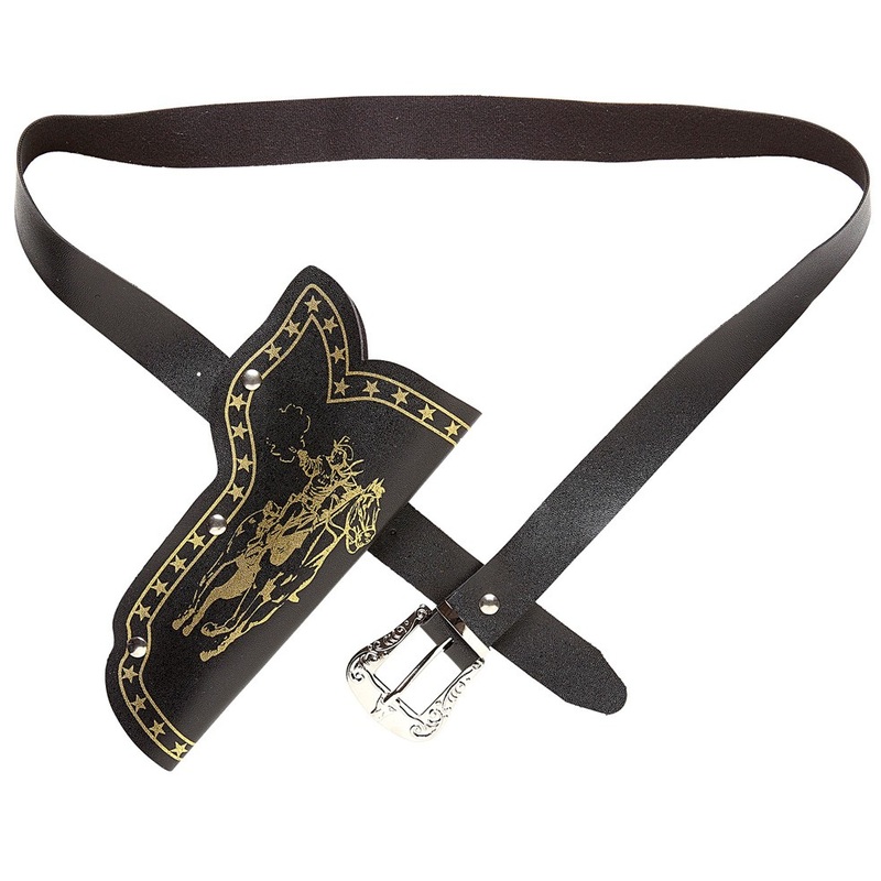 Western belt with holster for boys
