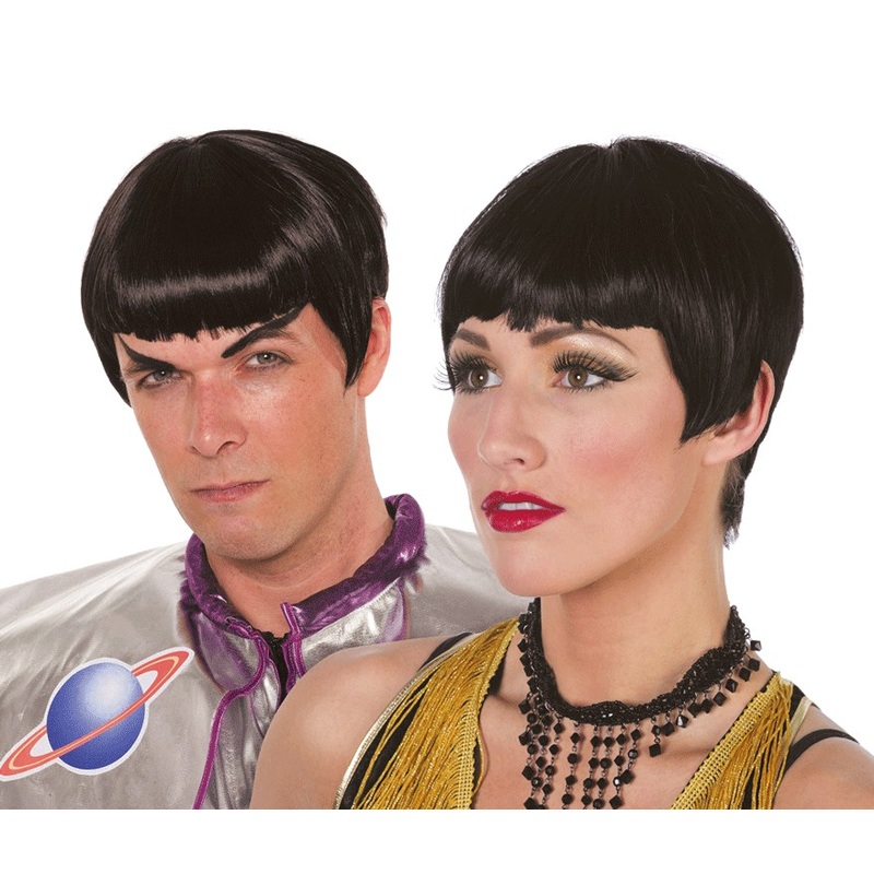 Black trip to the stars wig