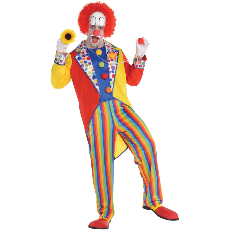 Colorful clown overall for men