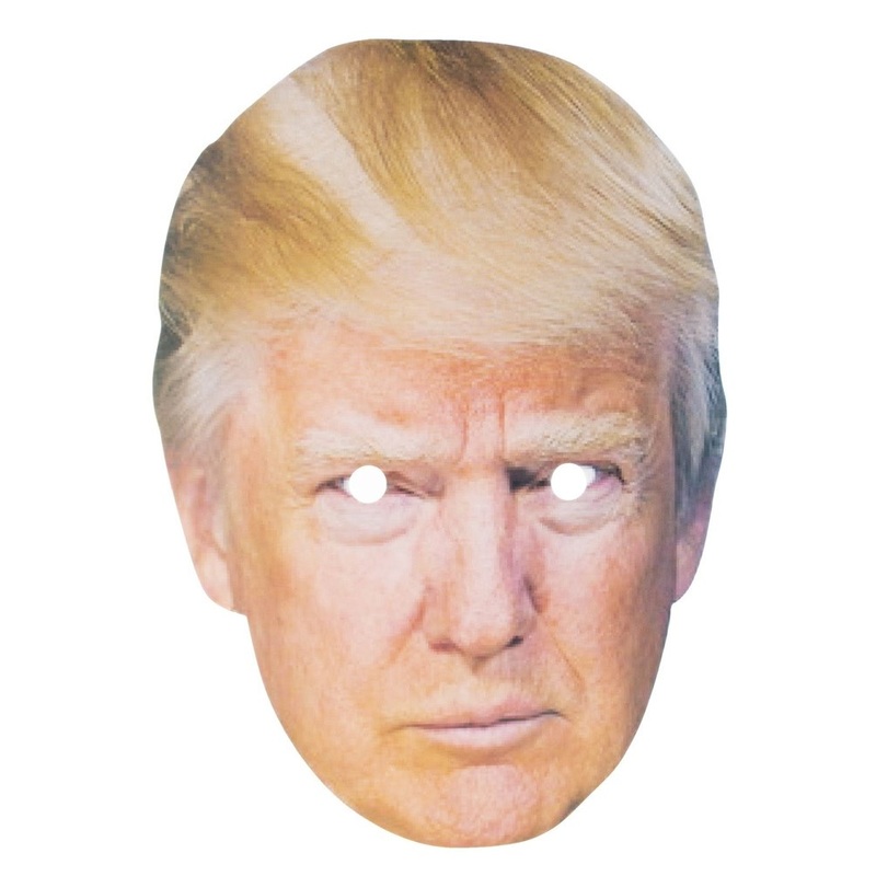 Donald T politician paper mask