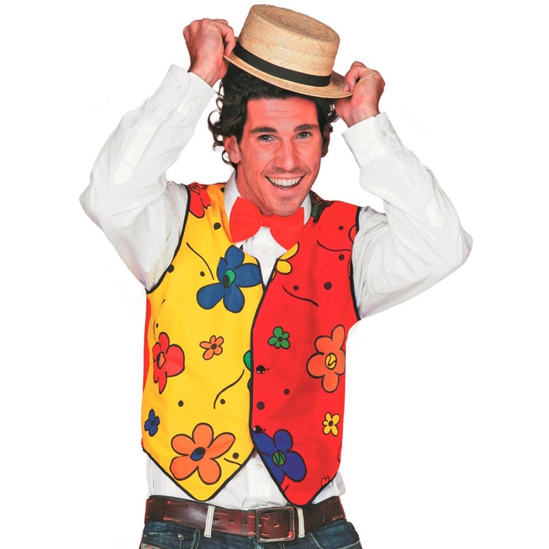 Flowery clown vest 50