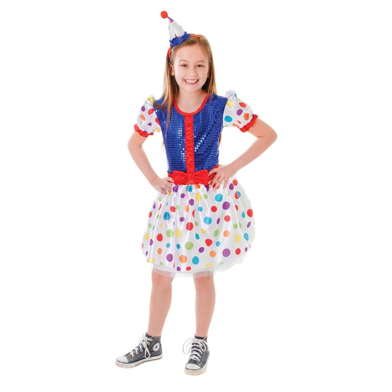 Funny clown Fiona child costume S