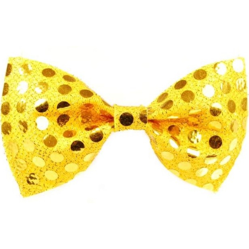 Golden Sequin Bow Tie Gil